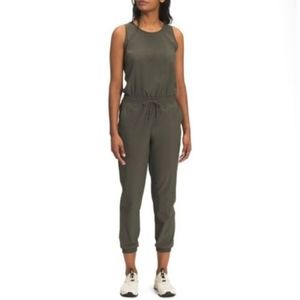 The North Face Olive Green Sleeveless Jumpsuit Size Large